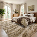 6x9 Large Khaki Fluffy Soft Area Rug Non-Slip for Living Room Bedroom - Image 3