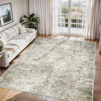 6x9 Area Rugs for Living Room Washable Bedroom Dining Room Beige Brown by Aelenmu