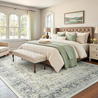 Lofus 8x10 Taupe Grey Rugs for Bedroom Living Room, Vintage Boho Carpet - Image 3