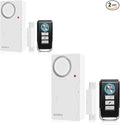 HENDUN Door Alarms When Opened with Remote, Door Bells Chimes, Door Security Sensor (2pack All Batteries Included)