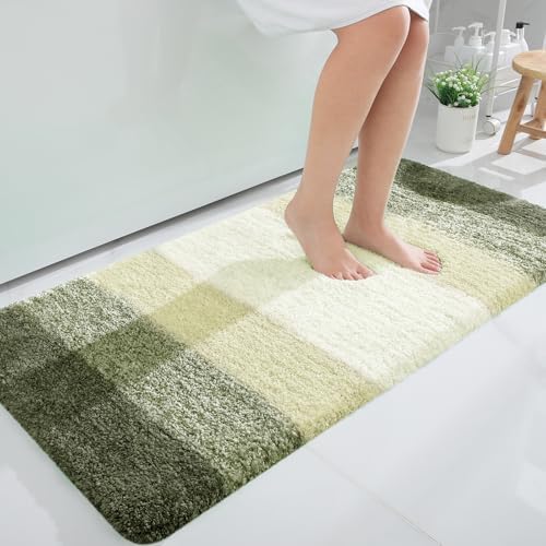 OLANLY Bathroom Runner Rug 47x24, Extra Soft Absorbent Microfiber Bath Rugs by OLANLY