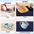 StepRite Kitchen Mats for Floor, 2-Piece Anti-Fatigue Kitchen Rugs, Blue - Image 4