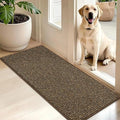 BEQHAUSE Dirt Trapper Door Mat 20" x 48", Non-Slip Washable Doormats, Brown by BEQHAUSE