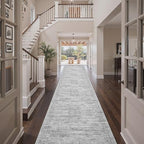 3x18 Runner Rug Non Slip,Washable Hallway Runner Rug,Grey - Image 4