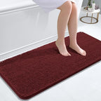 OLANLY Bathroom Runner Rugs 47x20, Extra Soft Absorbent Chenille Bath Rugs by OLANLY