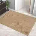 HIYARD Sturdy Front Door Mat, Absorbent Muddy Dirt Resist Welcome Door Mats Outdoor Indoor, Stain and Fade Resistant, Non-Slip Backing Entry Mat Low Profile Doormat for Entryway, 47×32, Beige by HIYARD