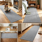 2x6 Grey Runner Rug Washable Non-Slip Soft for Kitchen Hallway Bathroom - Image 3