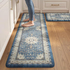 Collive Kitchen Mats Cushioned Anti Fatigue, Sink Rugs 17.3"x29"+17.3"x59" by Collive