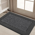 BEQHAUSE Indoor Door Mat 20" x 32", Dirt Trapper Door Mats, Charcoal by BEQHAUSE