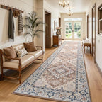Lofus 3x12 Hallway Kitchen Washable Runner Rug, Entry Long Carpet Brown - Image 2
