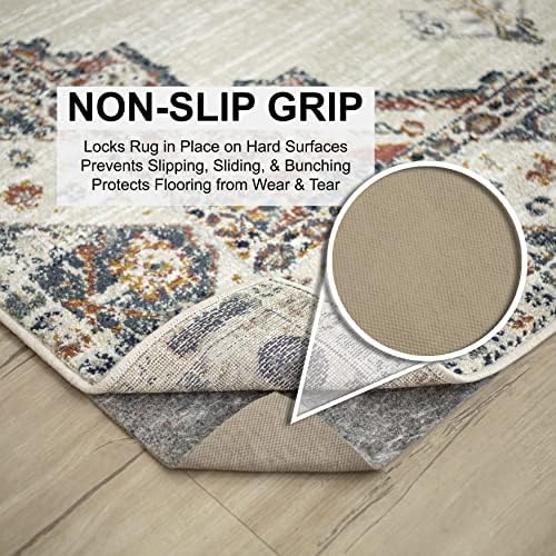 Mohawk Home Non Slip Rug Pad 8' x 10' - 1/4" Thick Felt + Latex Rubber Gripper - Dual Surface Cushion for Hardwood, Carpet, Tile Floors, Made in USA - Image 2