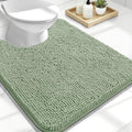 OLANLY Toilet Rugs U-Shaped 24x20, Soft Absorbent Chenille Contour Rugs by OLANLY