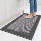 StepRite Chenille Kitchen Rug, Kitchen Mat for Floor, 32'' x 20'', Grey by Bringcushiontoyourlife