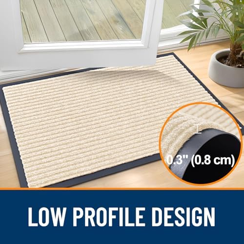 OLANLY 2-Pack Front Door Mats 33x21, Waterproof Heavy-Duty Doormats - Image 4
