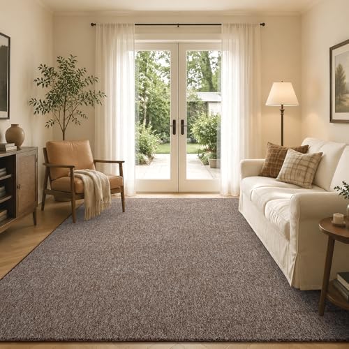 4x6 Coffee/White Area Rug Washable Non-Slip Soft for Bedroom Living Room - Image 4