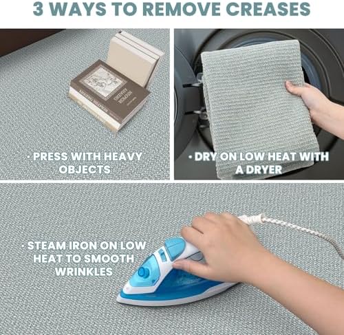 EARTHALL Washable Runner Rug, Non Slip Hall Runner, 2x6 Ft, Turquoise/Gray - Image 5