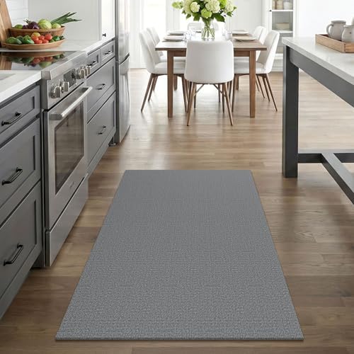 EARTHALL Washable Entryway Rug, Non Slip Area Rug, 3x4 Ft, Dark Gray - Image 6