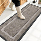 OLANLY Front Door Mat Outside 47x17, All-Season Heavy-Duty Rubber Doormat by OLANLY