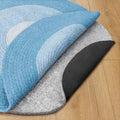 RUGPADUSA - Dual Surface - 5' Round - 3/8" Thick - Felt + Rubber - Enhanced Non-Slip Rug Pad - Adds Comfort and Protection - for Hard Surface Floors by RUGPADUSA