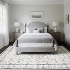 8x10 Washable Area Rugs for Living Room,Bedroom,Dining Room - Neutral Grey - Image 7
