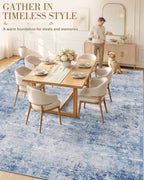 OLANLY 9x12 Washable Area Rug, Soft Non Slip Carpet for Bedroom Living Room - Image 3
