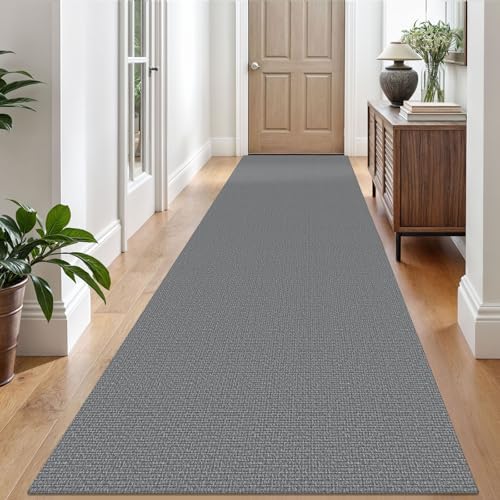 EARTHALL Washable Runner Rug, Non Slip Hall Runner Carpet, 3x10 Ft, Dark Gray by Unknown