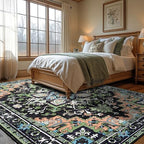 Lofus 8x10 Area Rug for Living Room Bedroom, Dark Green Washable Carpet - Image 2