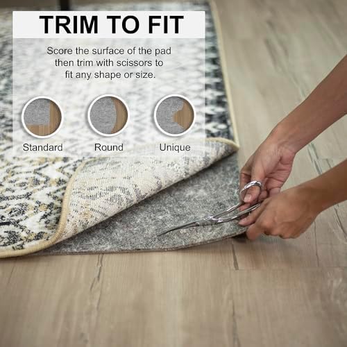 Mohawk Home Non Slip Rug Pad 2' x 20'- 1/4" Thick Felt + Latex Rubber Gripper - Dual Surface Cushion for Hardwood, Carpet, Tile Floors, Made in USA - Image 3