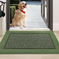 BEQHAUSE Indoor Door Mat 24" x 36", Dirt Trapper Door Mats, Green by BEQHAUSE