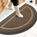 OLANLY Half Circle Front Door Mat Outside 47x23 All-Season Rubber Doormat by OLANLY