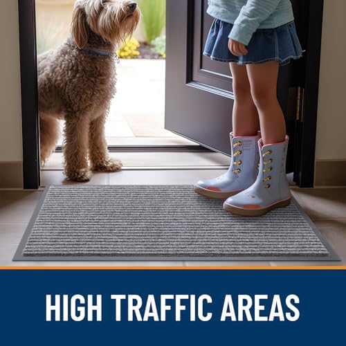 OLANLY 2-Pack Front Door Mats 59x23, Waterproof Heavy-Duty Doormats - Image 7
