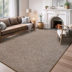 AROGAN 7x10 Area Rugs for Living Room Non Slip Dorm Bedroom Rug, Brown - Image 2