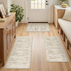 Kitchen Rugs Sets of 3, 2x3 2x4 2x5 Rug Runner,Brown - Image 4