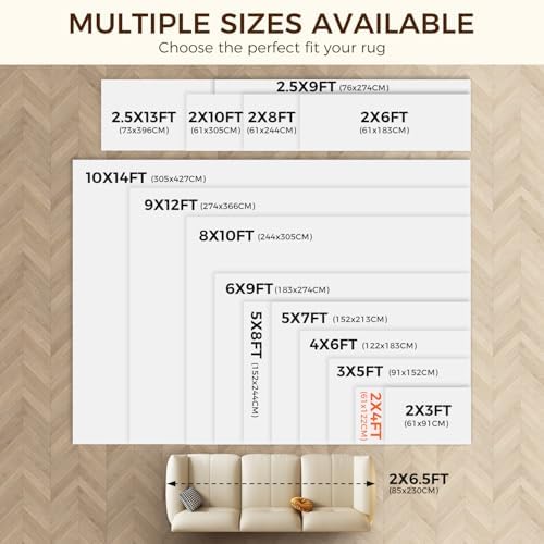 BAGAIL BASICS 2 x 4 FT Rug Pad Gripper for Hardwood Floors, Non Slip Rug Pads for Area Rugs, Extra Thick Under Rug Padding, Protect Your Rugs & Floors - Image 6