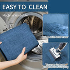 YDKGL Long Kitchen Runner Rugs Kitchen Mat Non Slip Washable Blue 17"x59" - Image 4