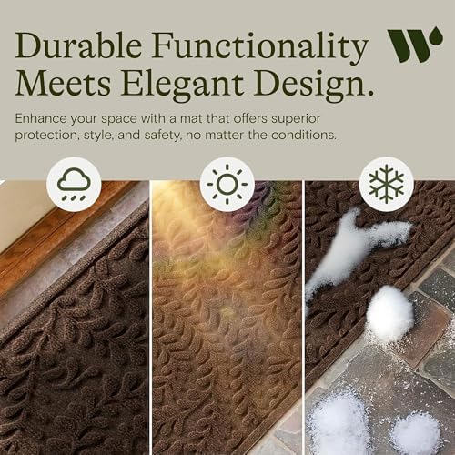 WaterHog Boxwood Front Door Mat Indoor Outdoor Entrance, All-Weather Mats - Image 6