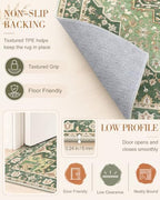 OLANLY 4x6 Washable Area Rugs, Soft Non Slip Carpet for Bedroom Living Room - Image 7