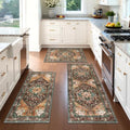 Yamaziot Washable Runner Rug Set of 3, Non-Slip Boho Hallway Kitchen Rug by Yamaziot