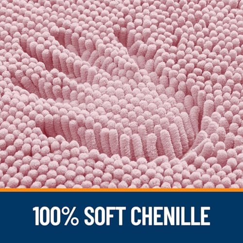 OLANLY Bathroom Runner Rugs 47x20, Extra Soft Absorbent Chenille Bath Rugs - Image 3