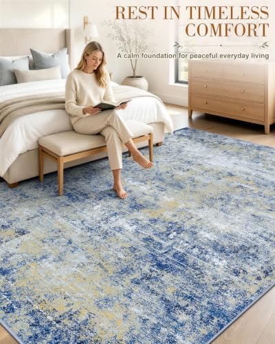 OLANLY 5x7 Washable Area Rug, Soft Non Slip Carpet for Bedroom Living Room - Image 3