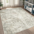 5x8 Area Rugs for Living Room Washable Bedroom Dining Room Beige Brown by Aelenmu