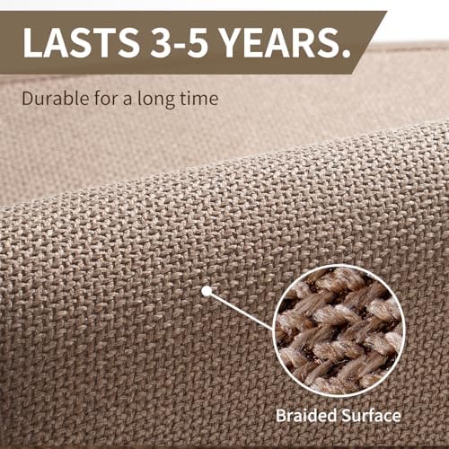 YDKGL Kitchen Mat Kitchen Rugs Sets of 2 PCS Non Slip Brown 17"x30"+17"x47" - Image 6