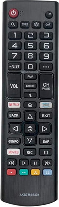 LG AKB75675304 Replace Smart TV Remote Applicable 55UM6900PUA 65UM6900PUA 43UM7100PUA 49UM7100PUA 55UM7200PUA 43UM7300PUA 43UM7310PUA 49UM7300PUA 50UM7310PUA 70UM7370PUA 50UM7400PUA 82UM7570PUB
