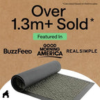 GORILLA GRIP WeatherMAX Door Mat, Indoor Outdoor Use, 72x24, Gray Geometric - Image 4