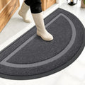 OLANLY Half Circle Front Door Mat Outside 47x23 All-Season Rubber Doormat by OLANLY