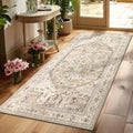 Yamaziot Washable Runner Rug, 3x6 Non-Slip Boho Vintage Hallway Kitchen Rug by Yamaziot