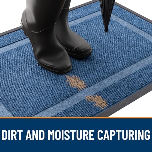 OLANLY Front Door Mat Outside 59x30, All-Season Heavy-Duty Rubber Doormat - Image 5