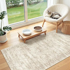 2x4 Rug Runners for Hallways Non Slip,Beige - Image 5