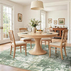 RELEANY Washable Square 8'x8' Area Rug for Living Room Light Green - Image 6
