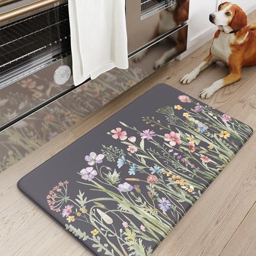 KIMODE Anti Fatigue Kitchen Mat for Floor, 17.3"x29" Farmhouse Kitchen Rug - Image 2